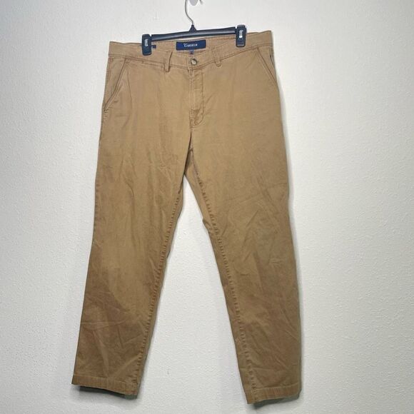 Atelier Garduer Men’s Benny 5 Modern Fit Khaki Pants Size 54 / US 38 - Picture 1 of 11
